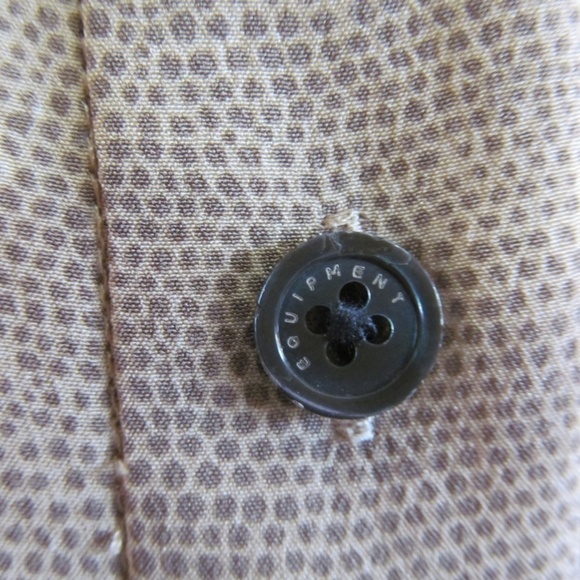Equipment Femme 100% Silk Animal Print Buttons Up Blouse Women's Size Small - Picture 6 of 13